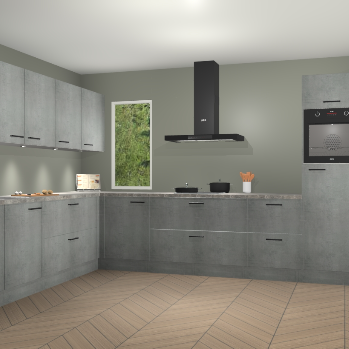 Beton Parelgrijs keuken Harare 74946