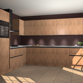 Astoria Eiken greeploze keuken Debar 75842