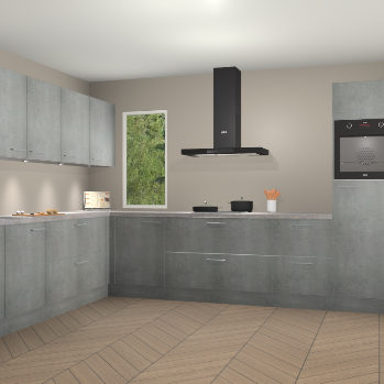 Beton Parelgrijs keuken Harare 74949