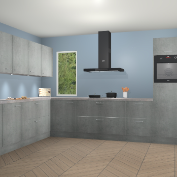 Beton Parelgrijs keuken Harare 74950