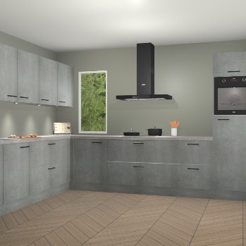 Beton Parelgrijs keuken Harare 74952