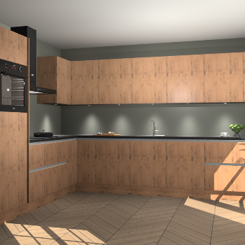 Astoria Eiken greeploze keuken Debar 75845