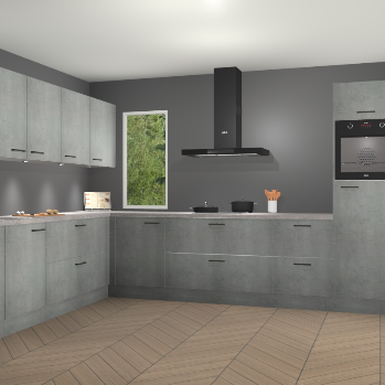 Beton Parelgrijs keuken Harare 74953