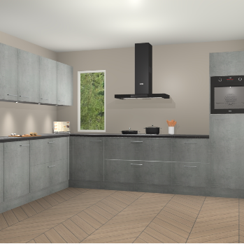 Beton Parelgrijs keuken Harare 74955