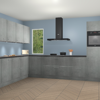 Beton Parelgrijs keuken Harare 74956