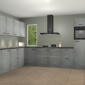 Beton Parelgrijs keuken Harare 74958