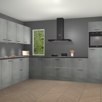 Beton Parelgrijs keuken Harare 74959