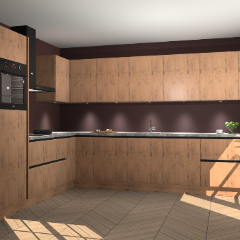 Astoria Eiken greeploze keuken Debar 75854