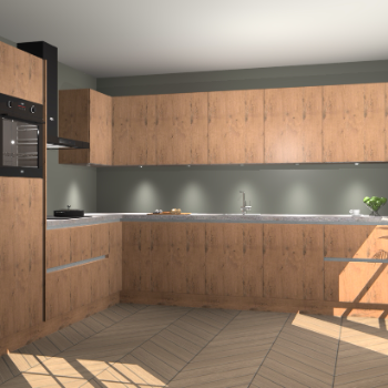 Astoria Eiken greeploze keuken Debar 75857