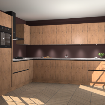 Astoria Eiken greeploze keuken Debar 75860