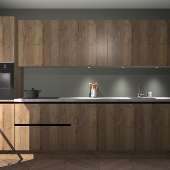 Chocolade eiken greeploze keuken Wels 59375