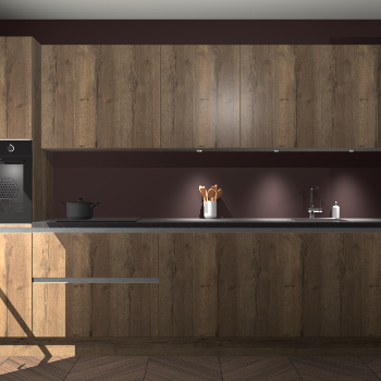 Chocolade eiken greeploze keuken Wels 59396