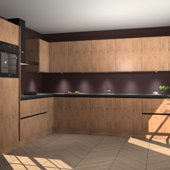 Astoria Eiken greeploze keuken Debar 75866