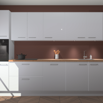 Sneeuwwitte hoogglans keuken Wels 60791