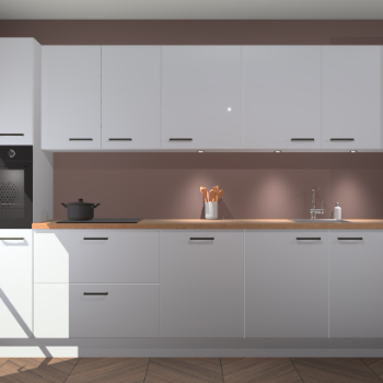 Sneeuwwitte hoogglans keuken Wels 60795