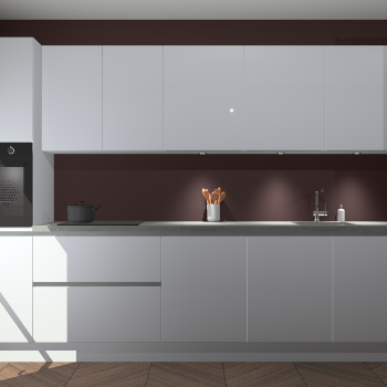 Sneeuwwitte hoogglans greeploze keuken Wels 60832