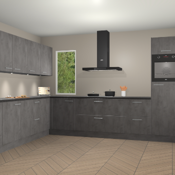 Beton Antraciet keuken Harare 74906