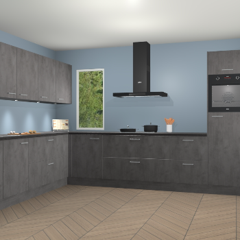 Beton Antraciet keuken Harare 74907