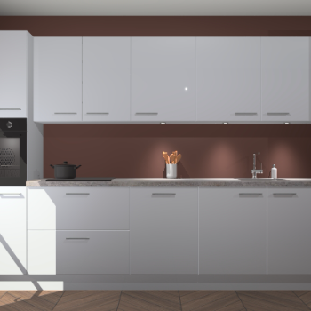 Sneeuwwitte hoogglans keuken Wels 61003