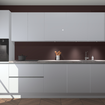 Sneeuwwitte hoogglans greeploze keuken Wels 62465