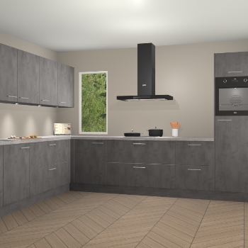 Beton Antraciet keuken Harare 74918