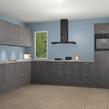 Beton Antraciet keuken Harare 74919