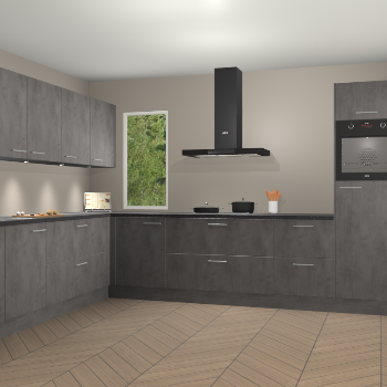 Beton Antraciet keuken Harare 74925