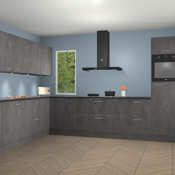 Beton Antraciet keuken Harare 74926