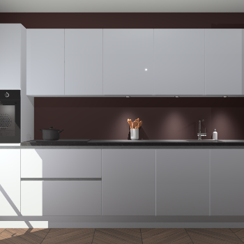 Sneeuwwitte hoogglans greeploze keuken Wels 62492