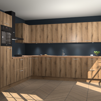 Goud Eiken keuken Debar 76395