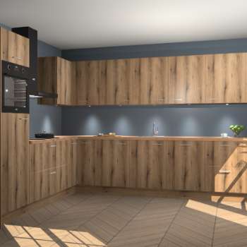 Goud Eiken keuken Debar 76396