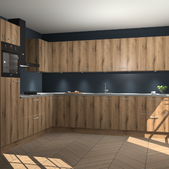 Goud Eiken keuken Debar 76417