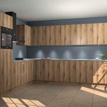 Goud Eiken keuken Debar 76418