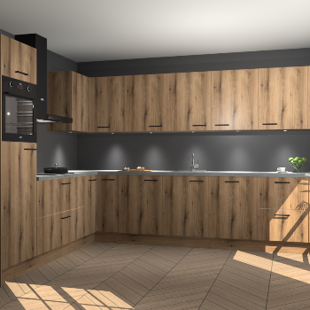 Goud Eiken keuken Debar 76420