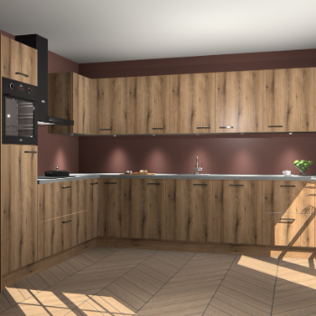 Goud Eiken keuken Debar 76421