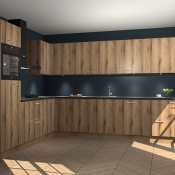 Goud Eiken keuken Debar 76426