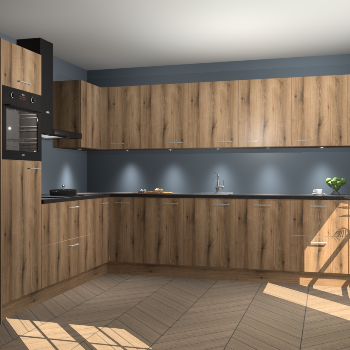 Goud Eiken keuken Debar 76427