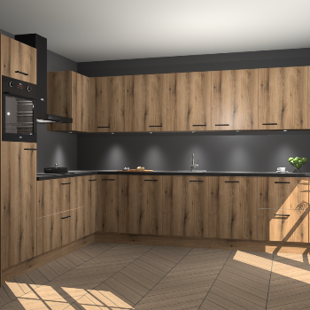 Goud Eiken keuken Debar 76429