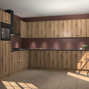 Goud Eiken keuken Debar 76430