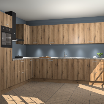 Goud Eiken keuken Debar 76433