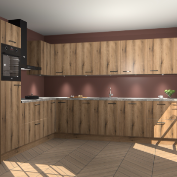 Goud Eiken keuken Debar 76436