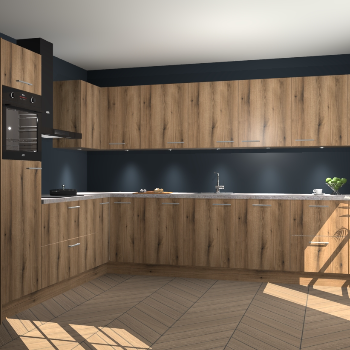 Goud Eiken keuken Debar 76444