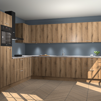 Goud Eiken keuken Debar 76445