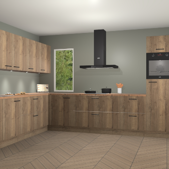 Chocolade eiken keuken Harare 75750