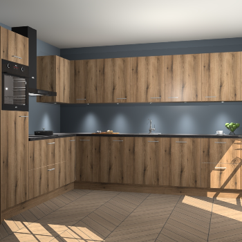 Goud Eiken keuken Debar 76451