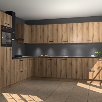 Goud Eiken keuken Debar 76453