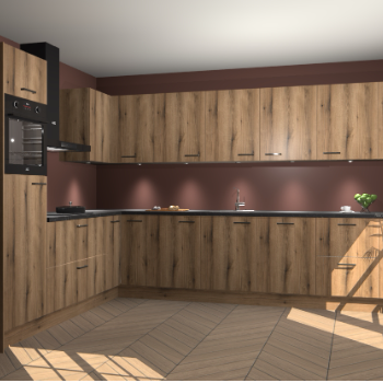 Goud Eiken keuken Debar 76454