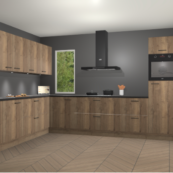 Chocolade eiken keuken Harare 75891