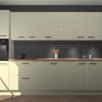 Magnolia hoogglans keuken Wels 61385