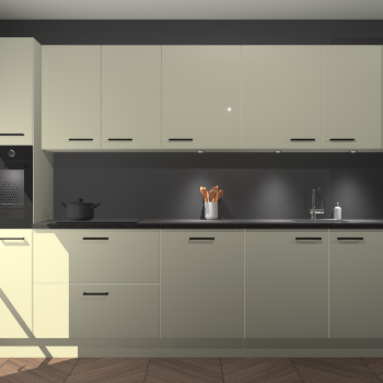 Magnolia hoogglans keuken Wels 61485